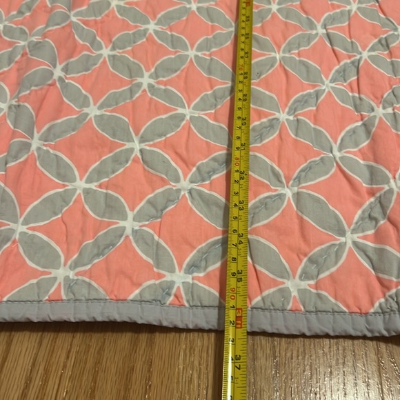 Pottery Barn Crib Sheet and Comforter Pink Gray - Picture 9 of 10